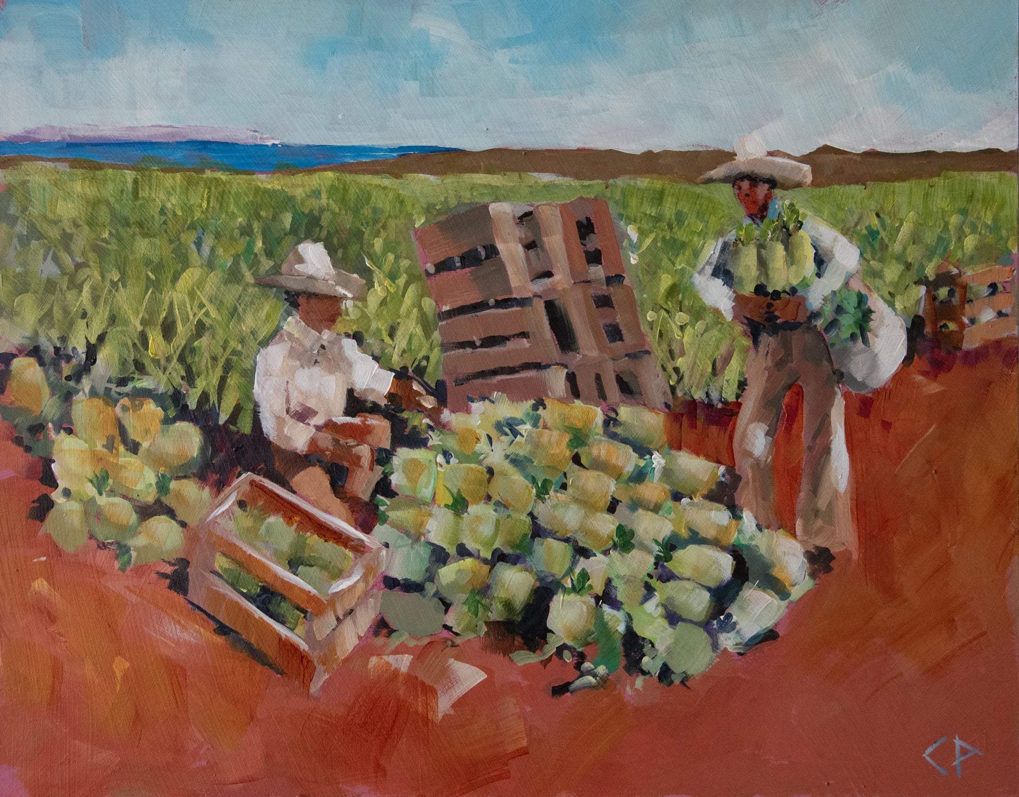 Charlie Palumbo: Picking Pineapple 1926