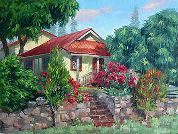 Bougainvillea Pathway