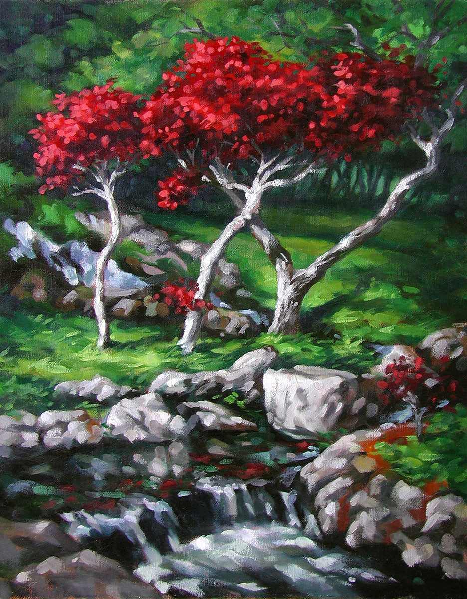 Flame Trees at Koele